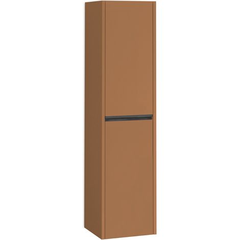 Columna Baño Suspendida 1 Puerta 140 x 34,9 x 32,2cm Sunset Mate Tirador Negro