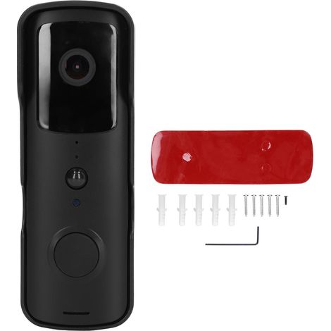 Sonnette Vidéo Intelligente 1080P sans Fil WiFi, Enregistrement à Distance pour Maison (1/5)
