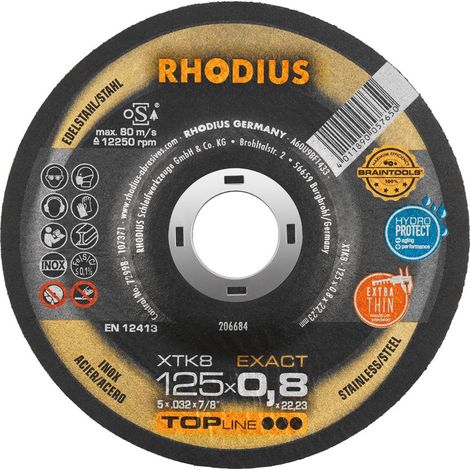 Rhodius XTK 8 206684 Trennscheibe gerade 125 mm 1 St. Edelstahl, Stahl