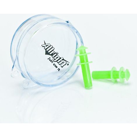 Tapones para los oídos Allright EP-2 de silicona verde