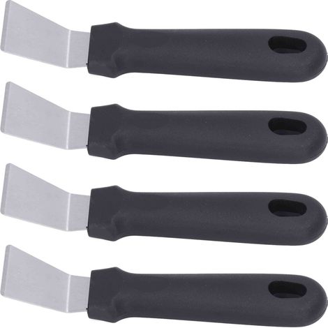 10er-Pack Abtau-Schaufeln, effiziente Reinigung, rutschfester Griff, Aufhängeloch, Eiskratzer, Enteisungswerkzeug für die Küche, Schwarz (1/5)
