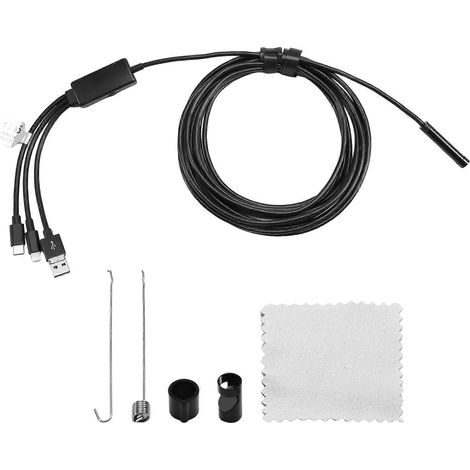 Endoscope pour téléphone Endoscope haute définition Endoscope haute définition 4-in-1 Endoscope étanche pour voiture, C (1/5)