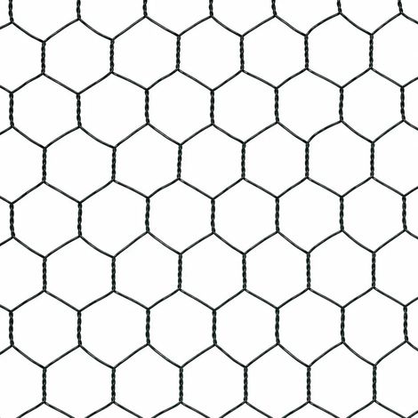 Grillage maille hexagonale 25mm plastifié vert hauteur de 0,5 m (1/2)
