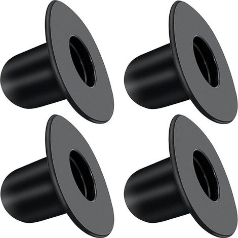 Lot de 4 bouchons de filtre de piscine de rechange pratiques et durables compatibles avec Intex et Bestway (noir)