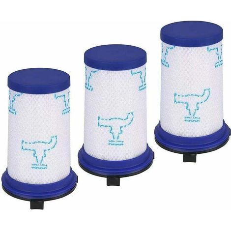 Paquete de 3 filtros de repuesto para aspiradora inalámbrica Rowenta Air Force 360 / X-Pert Essential 260. (1/5)