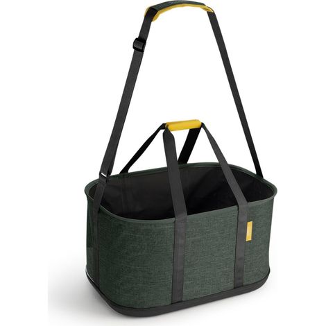 Panier à Linge Extérieur 45L avec Bandoulière, Tissu Durable, Résiste à l'eau, Vert (1/5)