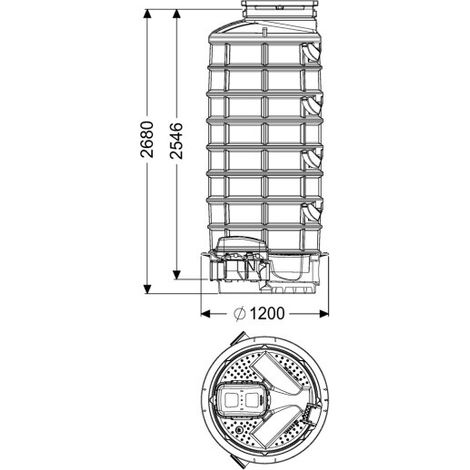 KESSEL 882505- DN150 puits anti-refoulement LW 1000