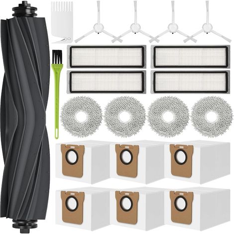 L10s Ultra Zubehör für Dreame L10s Ultra Ersatzteile für L10 Ultra Zubehörset 6 Staubbeutel 4 Mopp Wischpads 1 Hauptbürste 4 Filter 4 Seitenbürste (1/5)