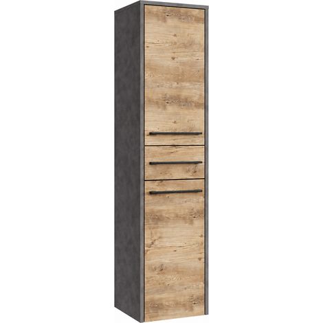 Badplaats Mueble de baño Florence 30 x 35 x 130 cm - Gris oscuro (1/4)