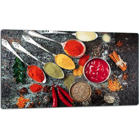 Tablero de corte de placa de vidrio 52x30 especias (1/5)
