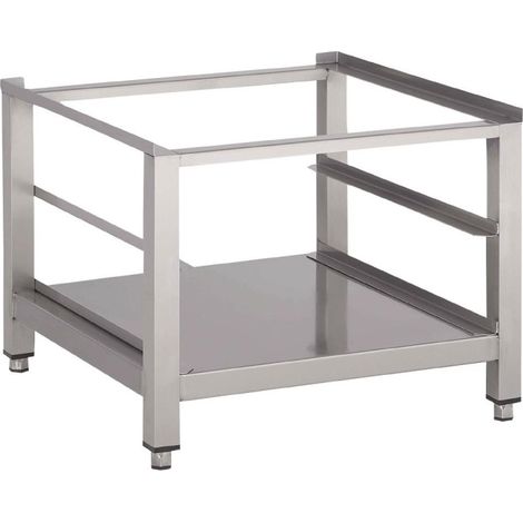 Support lave-vaisselle inox avec tablette inférieure - Gastro M