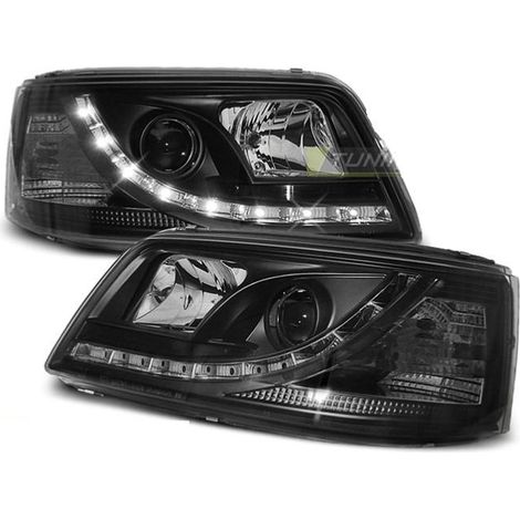 Paire de feux phares VW T5 03-09 Daylight led noir-27362073 (1/2)