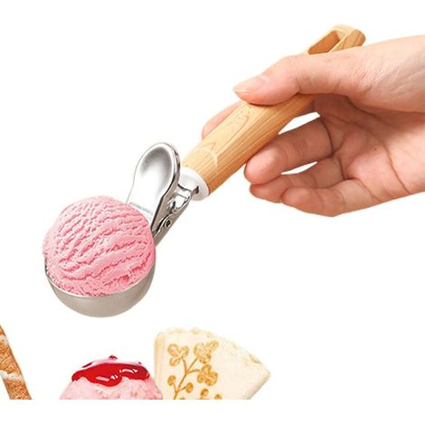 Eiskugelportionierer aus Edelstahl zur Portionskontrolle (1/5)