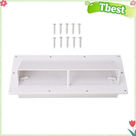 Tbest couvercle d'aération d'échappement Couvercle de Ventilation d'échappement ABS, amortisseur automatique moto libre Blanc (1/5)