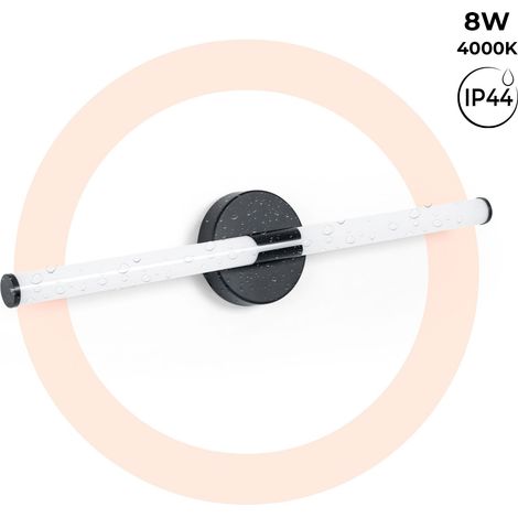 Tubularer LED-Wandstrahler für das Bad - 8W - 720lm - IP44 -