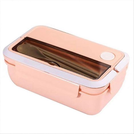 Große Lunchbox für Schüler, koreanischer Stil, rosa (1/5)