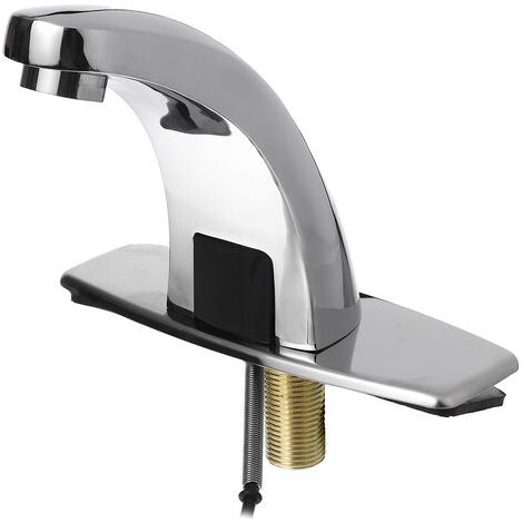 Robinet à capteur Infrarouge Eau Salle De Bains Mains Libres Bassin Robinet Galvanoplastie Polissage Mélangeurs D'évier Automatique (1/3)