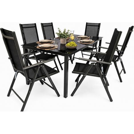 7 pz. Alu set da giardino gruppo posti 189 SW 76x189x90 - VCM (1/4)
