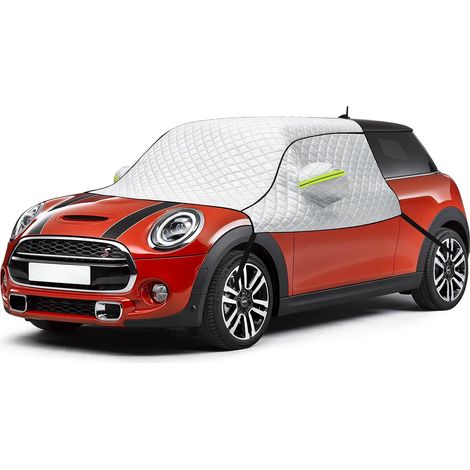 Windshield Cover Compatible with Mini Cooper Silver Front Window Sun Shade Blocks UV Rays Protects from Wind and Weather Keeps Your Vehicle Cool