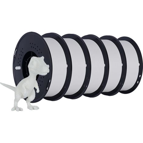 3D-Filament, 5-kg-Spulen, vielseitige Materialauswahl, 5 kg HS-PLA Weiß (1/2)