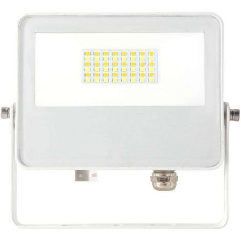 Proiettore LED da Esterno SKY 20W con Tecnologia Switch CCT 3000K/4000K/5000K, Fascio 115º, Struttura in Alluminio Bianco - Beneito & Faure (1/2)