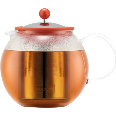 THÉIÈRE À PISTON 1 L ROUGE - ASSAM BODUM 1263165 (1/2)