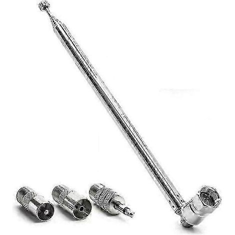 Teleskop-FM-Antenne mit 3,5-mm-Adapter für Radios – Ersatzantenne, 1 Stück pro Packung.