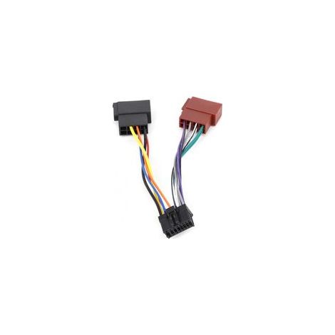 Adaptateur de Connecteur ISO 16 Broches - AKOZON - Pour Autoradios Kenwood - Plug and Play - Universel - Blanc (1/4)
