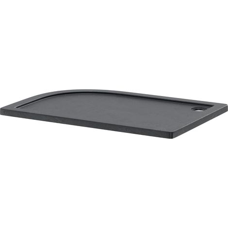 Pearlstone Slate 1200mm x 800mm x 40mm Right Hand Offset Quadrant Shower Tray (1/4)