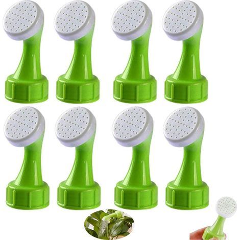 Srroseur Bouchon De Bouteille 8PCS Arrosoir Bouteille Arrosoir Pomme Plastique Arrosage Sprinkler(Vert) (1/5)