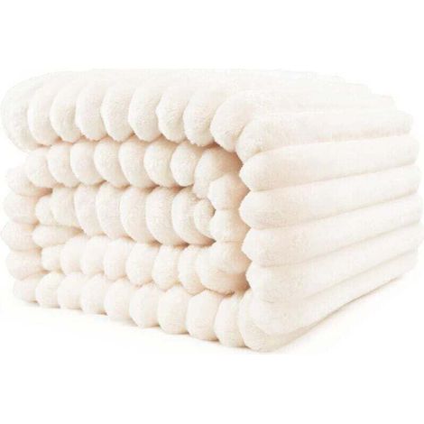 Couverture douillette 150 x 100 cm – Couverture chaude et moelleuse pour maman, XU, Femmes et petites amies (beige, 150 x 100 cm) - KZQ