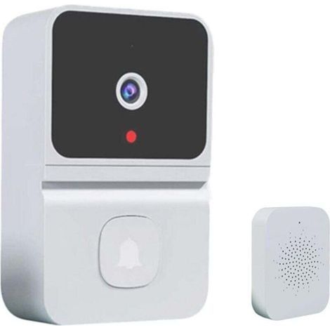 Sonnette Vidéo Intelligente Sans Fil WiFi Interphone Porte Caméra Sécurité Extérieure (1/3)