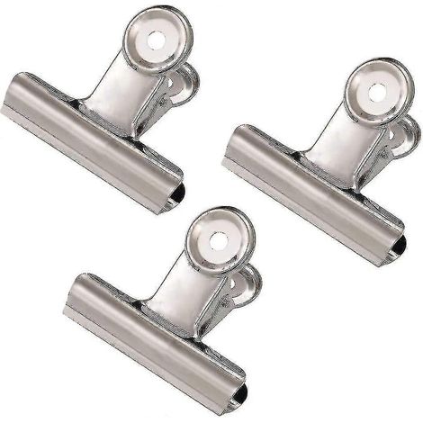 Grandes pinces à papier métalliques argentées, lot de 20, 5 cm de long, pour photos, idée cadeau (1/5)