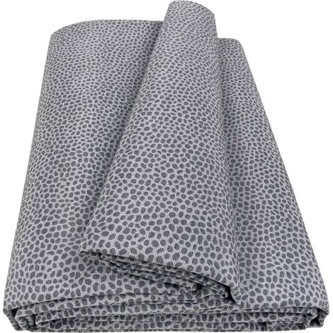 Telo Arredo Cotone Maculato Multiuso Copridivano Copritutto Coperta Picnic Grigio - 170X280 Cm