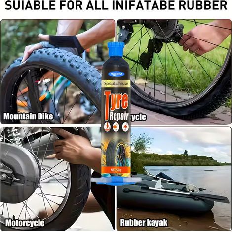 KineShineX High-Strength Quick-Drying Silicone Tire Repair Gel is suitable for all car and bicycle models. (1/4)