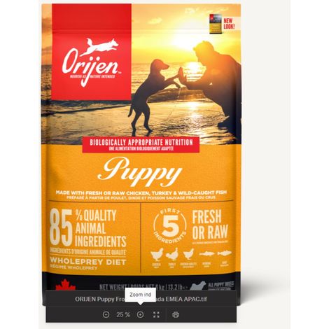 Orijen Puppy Chicken, Fish, Turkey 6 kg (1/3)