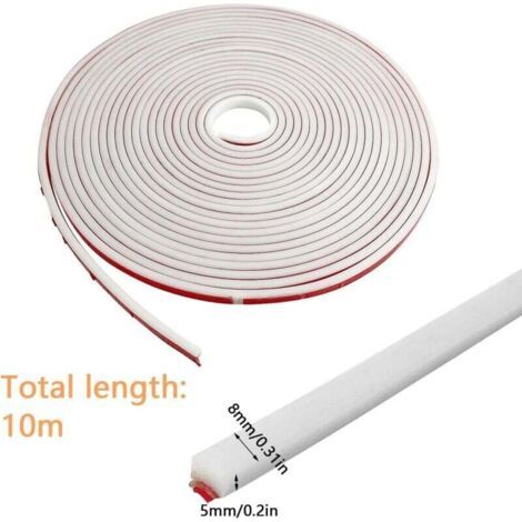 NALOOKAMIC  10m Baguette de Finition pour Plan de Travail Cuisine, Bordure Adhésive Moulure Murale Autoadhésive, Souple Moulure Plafond, Joints de Mur pour Carrelage de Carrelage, Coin, Cadre Photo