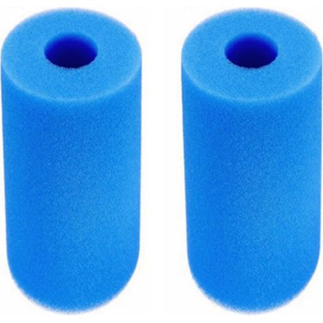 Filterschwamm Typ A, Pool-Filterschaum, wiederverwendbarer, waschbarer Poolfilter, Kartuschen-Schwammfilter, wiederverwendbarer Intex-Spa-Filter, 2 Stück (1/4)