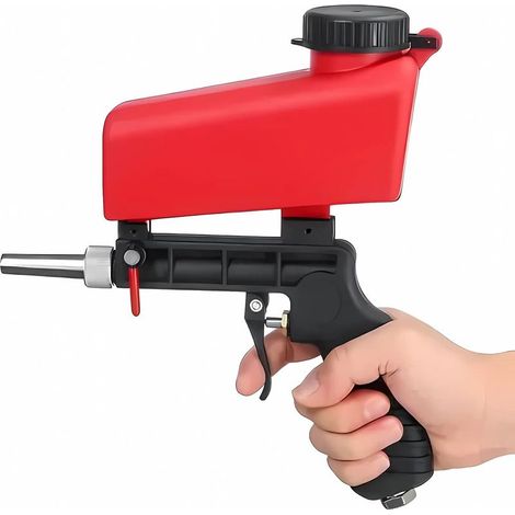 Reno – Chorreadora de arena neumática portátil – Caudal ajustable – Boquilla de acero inoxidable – Para chorrear pintura y óxido (1/5)