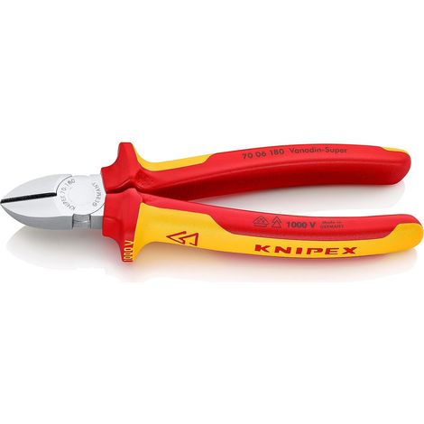 Pince coupante de côté sur carte LS chromée isolées, 70 06 180 SB (1/5)