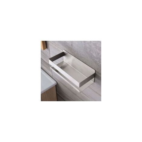 Estante para ducha, estante de pared para baño, estante de almacenamiento de acero inoxidable de 40 cm - Crezuo
