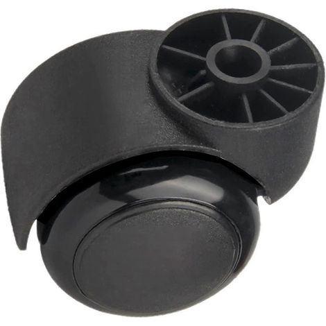 Roulettes noires silencieuses sans tige de 5 cm (2 pouces) - roulettes de rechange pour chaises de bureau - roulettes pour meubles (1/5)