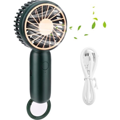 Mini ventilateur portable,Ventilateur à Main, Ventilateur de Bureau USB Personnel Ventilateur de Poche Ventilateur (Vert) (1/5)
