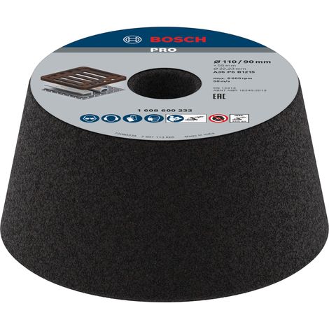 Bosch Grinding rings PRO Metal Conical Cup Wheel 90 x 110 x 55mm G36 1608600233 (1/5)