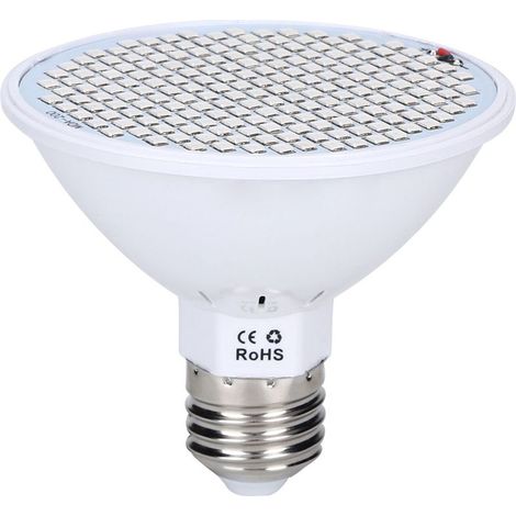 Ampoule LED Horticole 30W E27 200 LED Rouges et Bleues 85-265V pour Plantes d'Intérieur, Fleurs et Pots (1/5)
