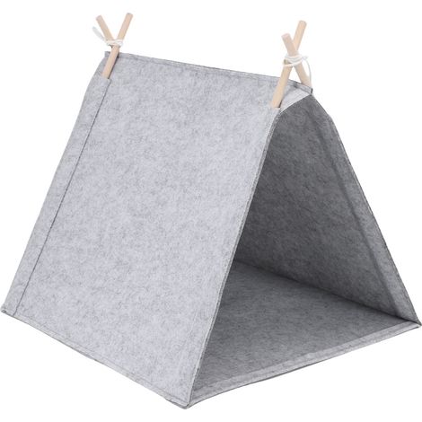 Tipi pour animaux de compagnie, amovible, lavable, respirant, multifonctionnel, toutes saisons, universel, avec niche fermée pour chien et chat (1/5)