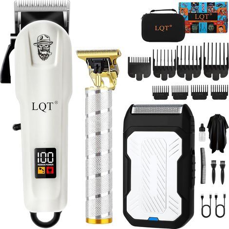 Kabelloser Profi-Trimmer für Herren mit verstellbarem Hebel, Akku mit hoher Kapazität, elektrischer Rasierer für Männer, ideal für Friseursalons. (1/5)