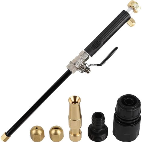 6 buses haute pression pour pistolet nettoyeur, avec 3 embouts interchangeables, pour voiture et jardin, 1 jeu (1/5)