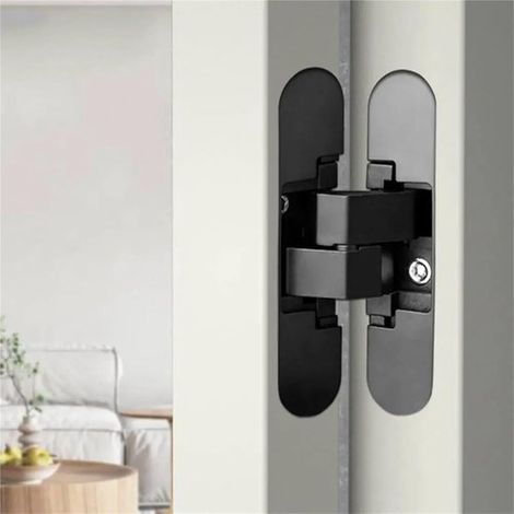 Bisagras ocultas para puertas，Bisagras invisibles，Capacidad de carga de hasta 20 kg，Apertura de 180 grados (1/4)