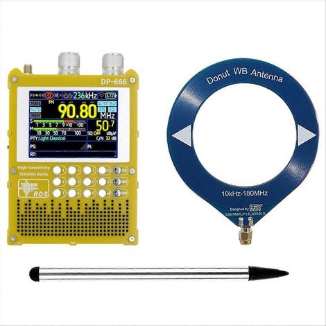 DP-666 TEF6686 Radio, 2,8 Zoll IPS-Touchscreen, hohe Empfindlichkeit, tragbar, Vollband-FM, Langwelle, Mittelwelle und Kurzwelle. (1/5)
